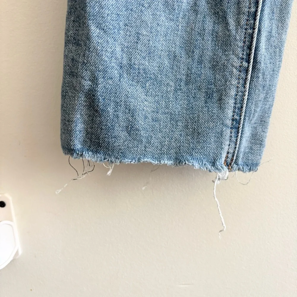 Denim Forum Aritzia The Arlo Hi-Rise Straight Jean Distressed - Picture 6 of 14